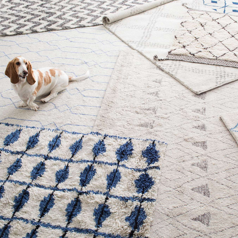 Dash and Albert Rugs Zillah Handmade HandKnotted Gray Rug Wayfair